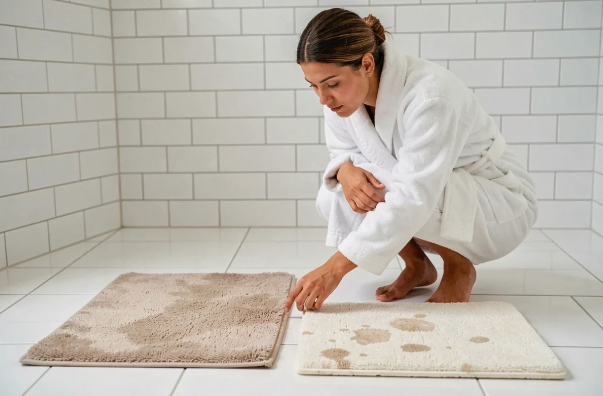 Comparaison tapis diatomite et tapis classique en tissu avec avis consommateur