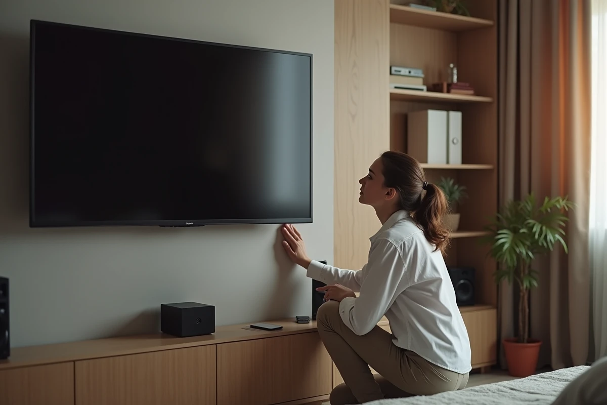 Femme contrôlant la solidité d