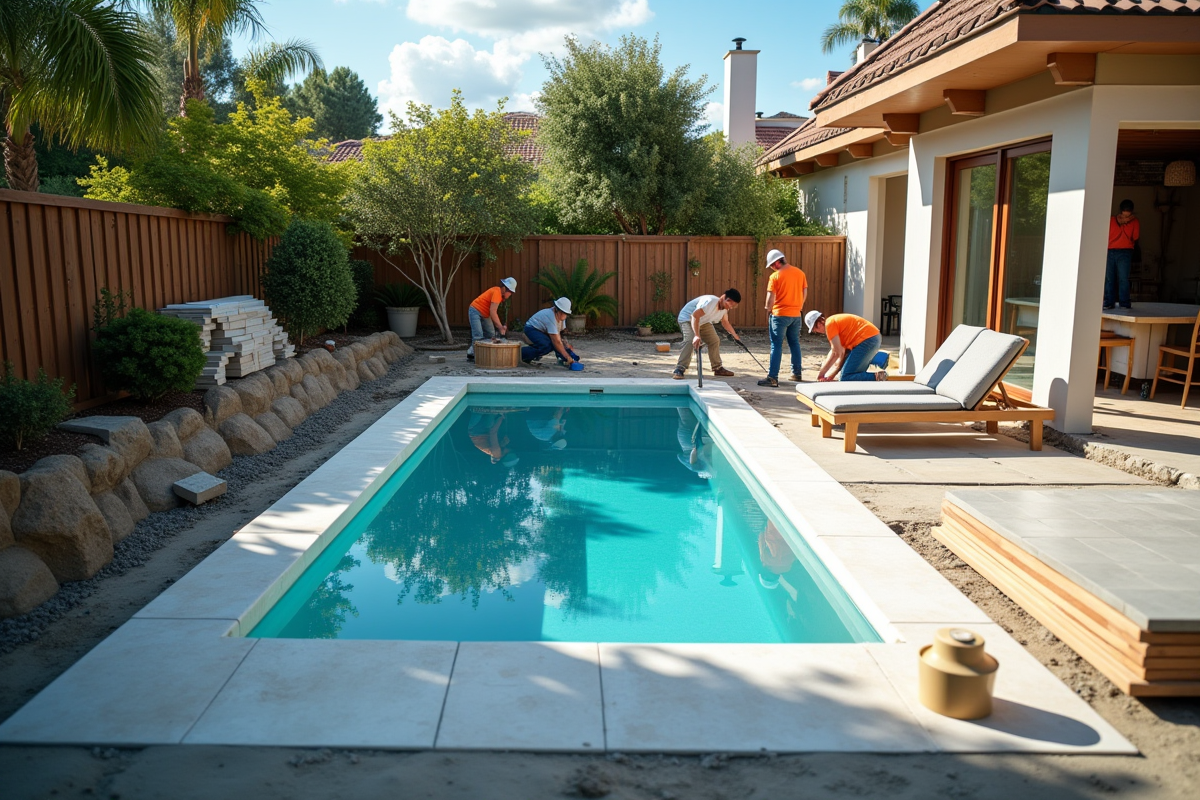piscine installation