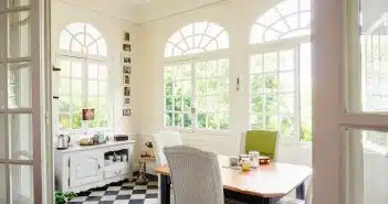 brown wooden table with chairs