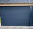 porte de garage basculante avec portillon